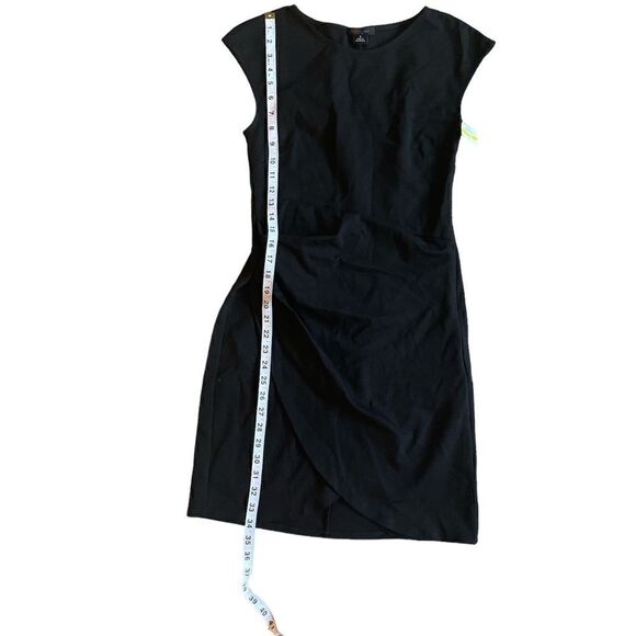 Fraiche By J Tulip Hemp Ponte Sheath Dress Black Size S - Picture 11 of 11